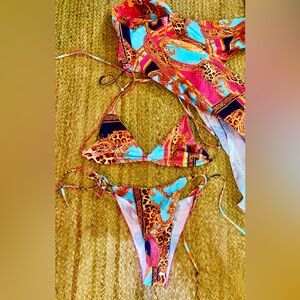 Vibrant Multicolor Bikini Set